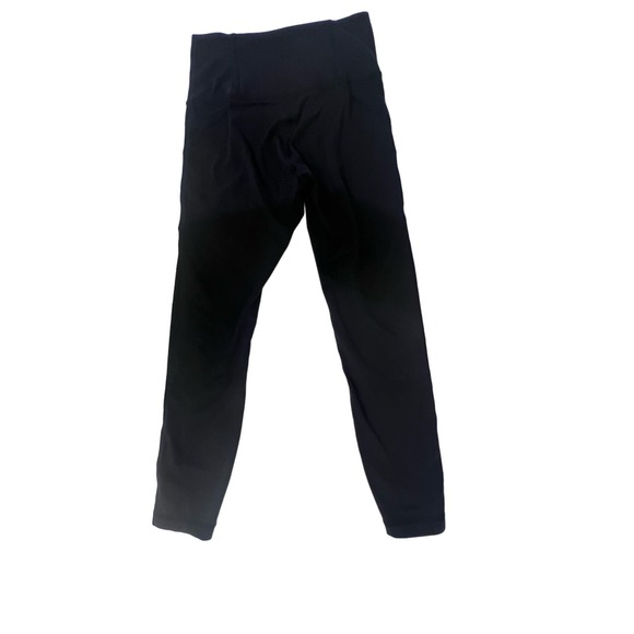 Lululemon Black High Times Pants Metta Mesh Leggings Size-6 Used - Picture 5 of 8